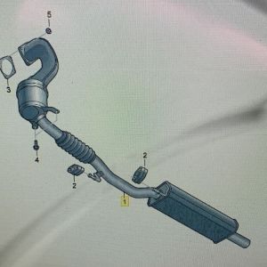 POLO GTI DSG 6R0254502FX CATALYST CONVERTOR DOWNPIPE